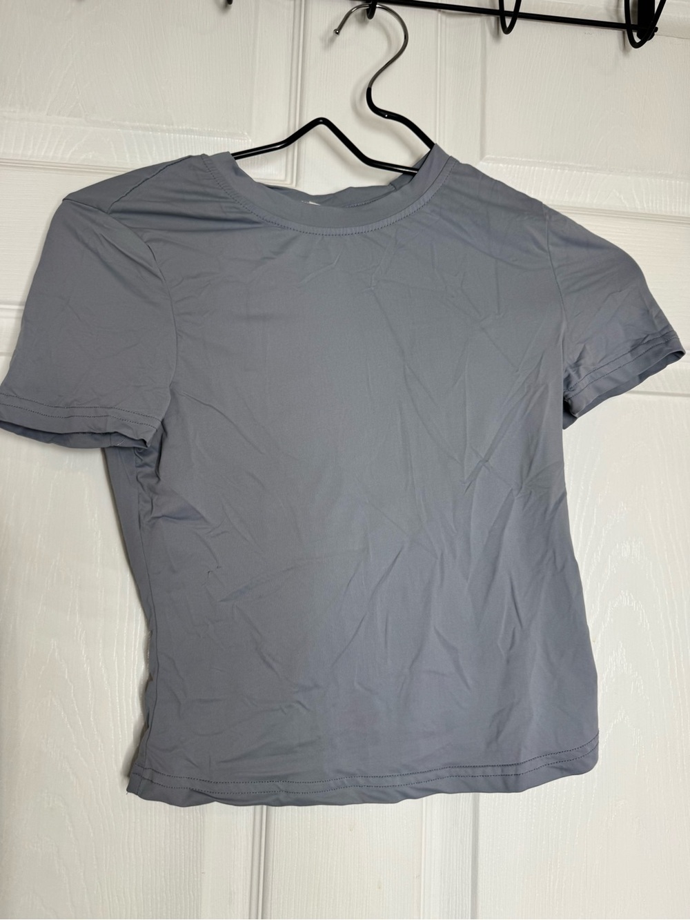 Women's Crop Tee - Light Gray